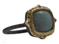 Old World Pointed Cushion Cut Ring