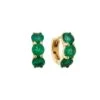Emerald Huggie Hoop Earrings 2 Emerald Huggie Hoop Earrings -Home Decor Shop 02.1792.02.005 emerald huggie hoop earrings 1000 0156