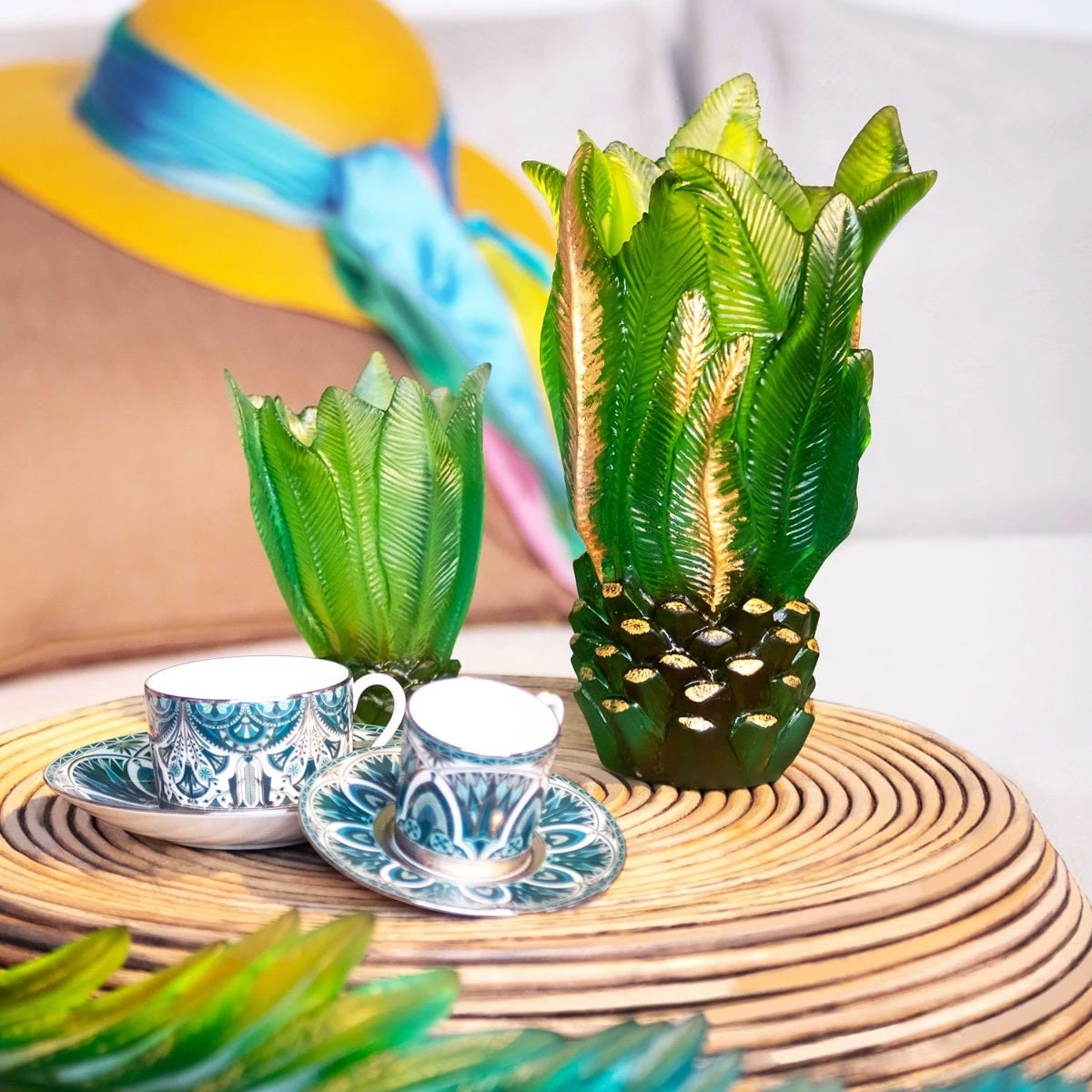 Palm Beach Golden Vase, Medium 4 Palm Beach Golden Vase, Medium - Image 2