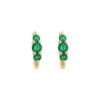 Rivulet Oval Hoops Earrings, Emerald -Home Decor Shop 1. 02.1821.57.005 rivulet oval hoops earrings emerald 1000 0165