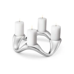 Georg Jensen Cobra 4 Pillar Candleholder