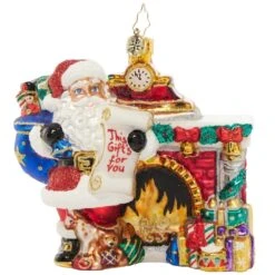 Nice List Santa Ornament