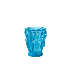 Lalique Bacchantes Small Vase, Light Blue