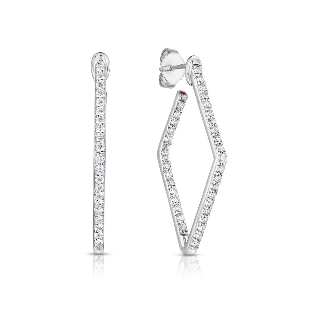 Geometric Diamond Hoops 3 Geometric Diamond Hoops