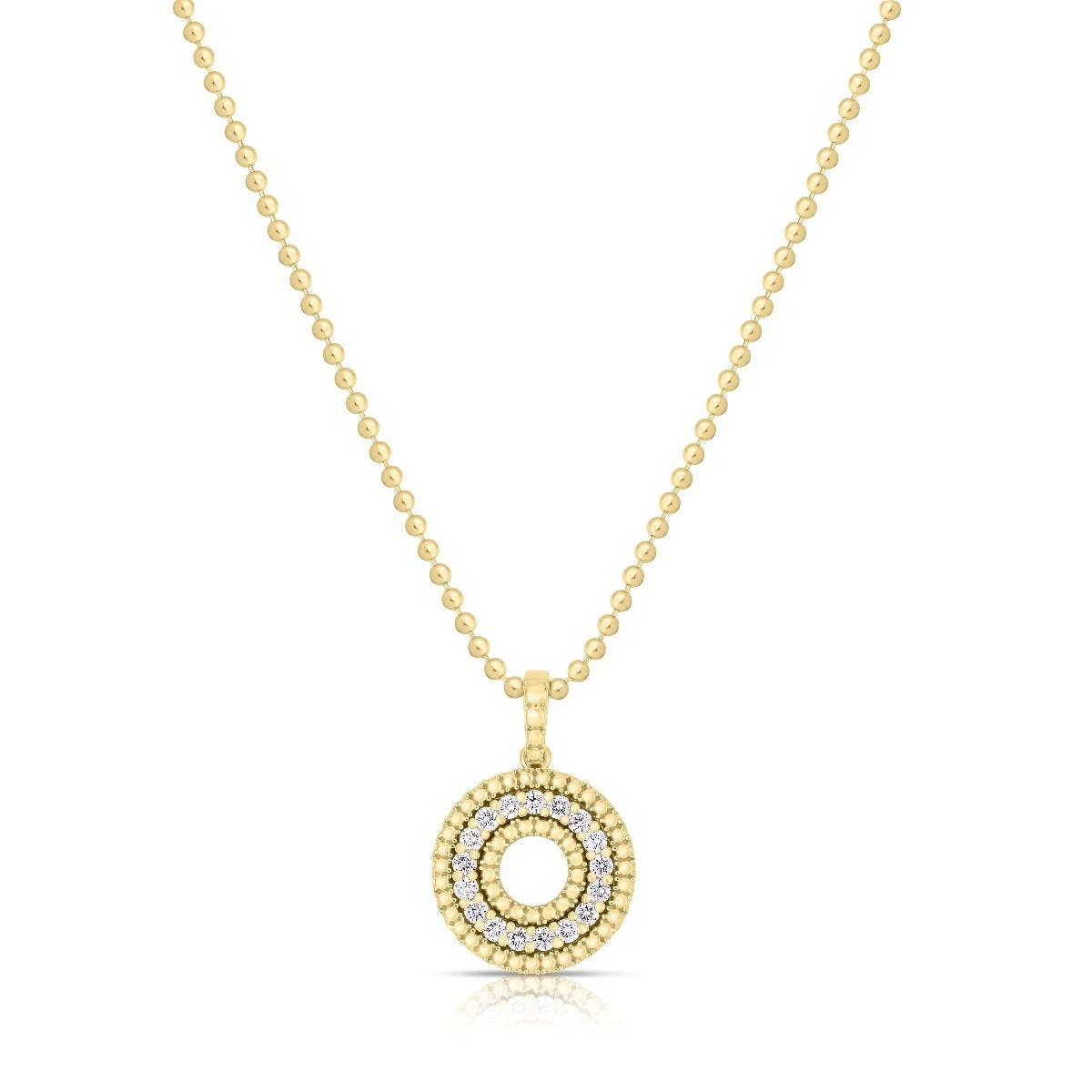 Siena Diamond Circle Necklace 3 Siena Diamond Circle Necklace