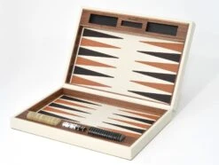 Firenze Backgammon Game Set, Cream -Home Decor Shop 1208.061.027 1