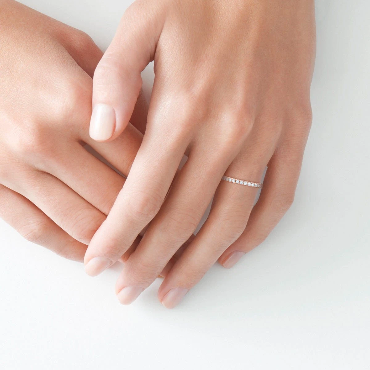 Stackable Slim Diamond Ring 4 Stackable Slim Diamond Ring - Image 2