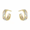 Fusion Diamond Hoop Earrings
