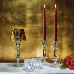 Harcourt Candlesticks Set Of 2 -Home Decor Shop 2023 fall entertaining baccarat candles