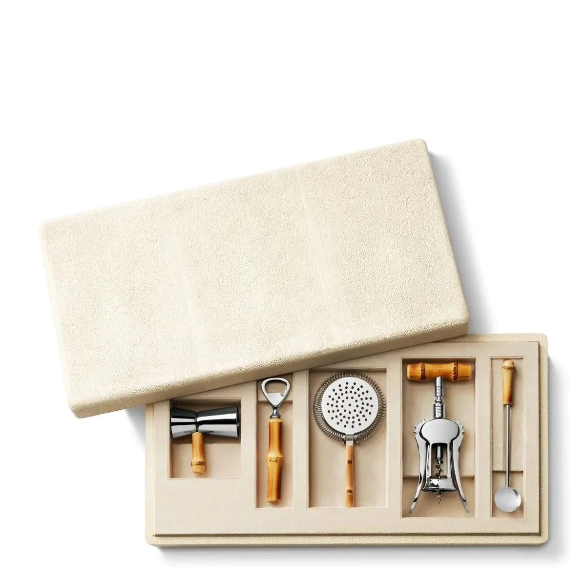 Shagreen Bamboo Bar Set 3 Shagreen Bamboo Bar Set