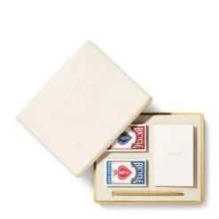 Shagreen Bridge Set, Cream