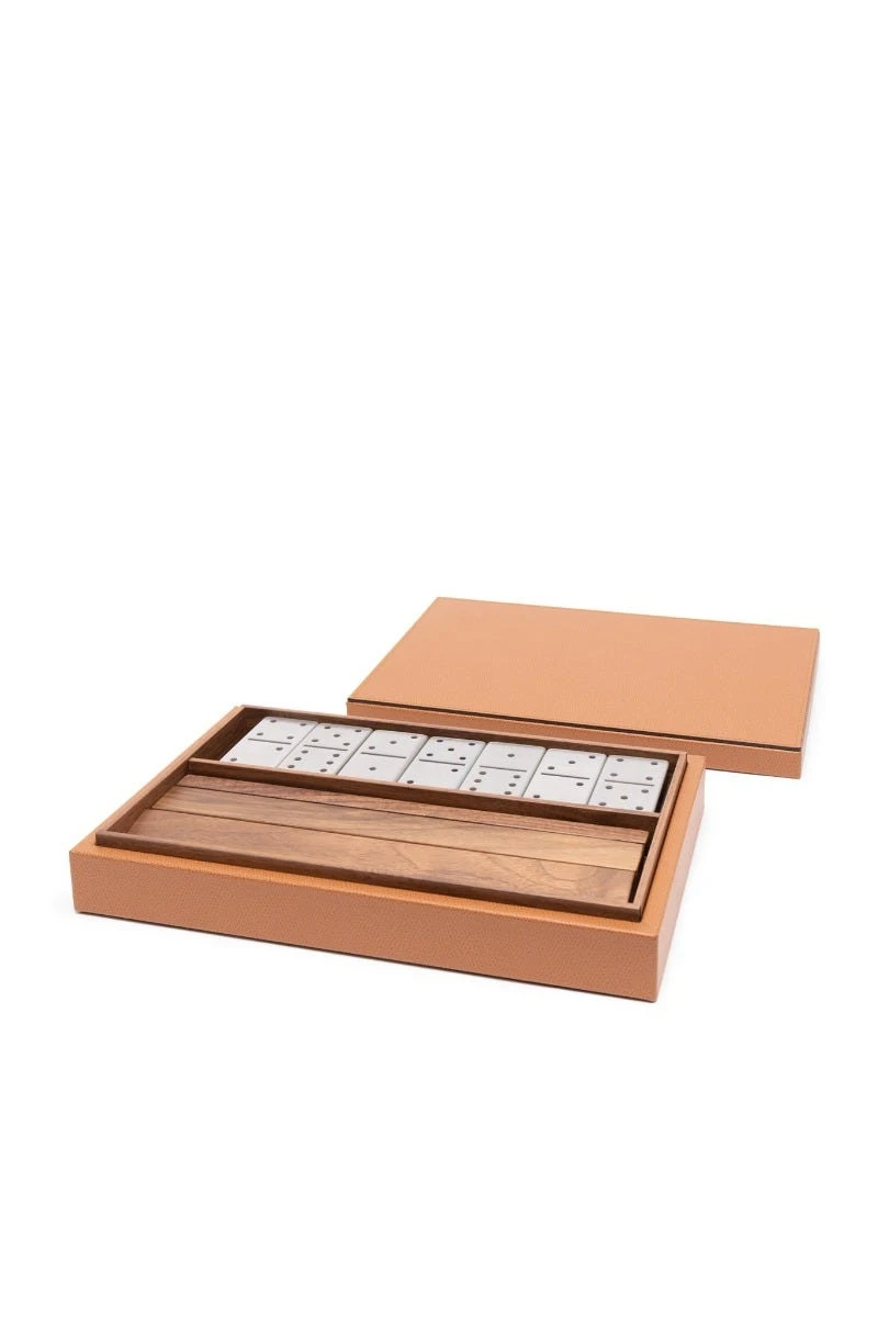 Liverpool Dominoes Set, Camel 3 Liverpool Dominoes Set, Camel