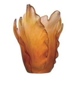 Tulip Amber Vase