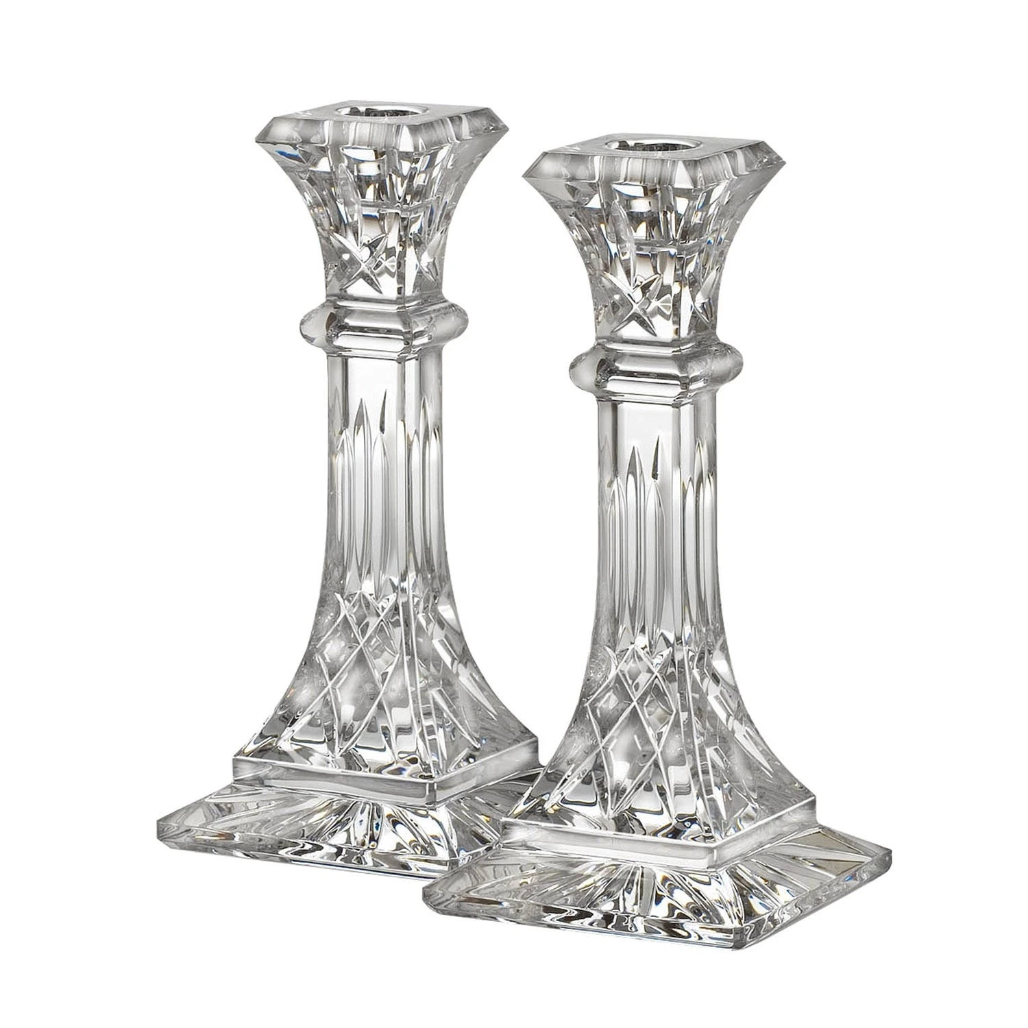 Waterford Lismore Candlestick, Pair 4 Waterford Lismore Candlestick, Pair - Image 2