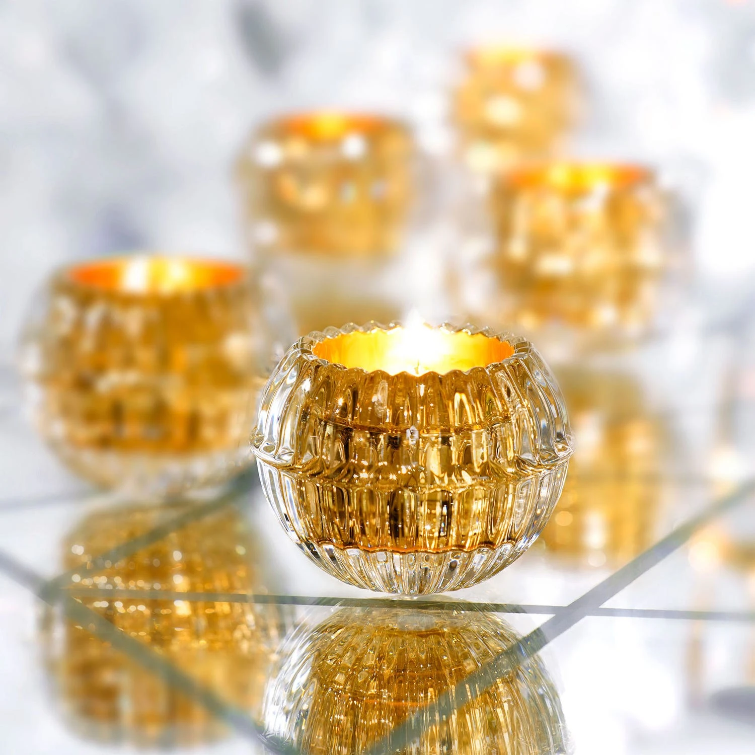 Mille Nuits Votive, Gold 5 Mille Nuits Votive, Gold - Image 3