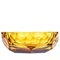 Moser Cubism Bowl, Topaz