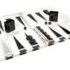 Lucite Black & White Backgammon Set -Home Decor Shop 2709 0174 ha103bwbg open 2