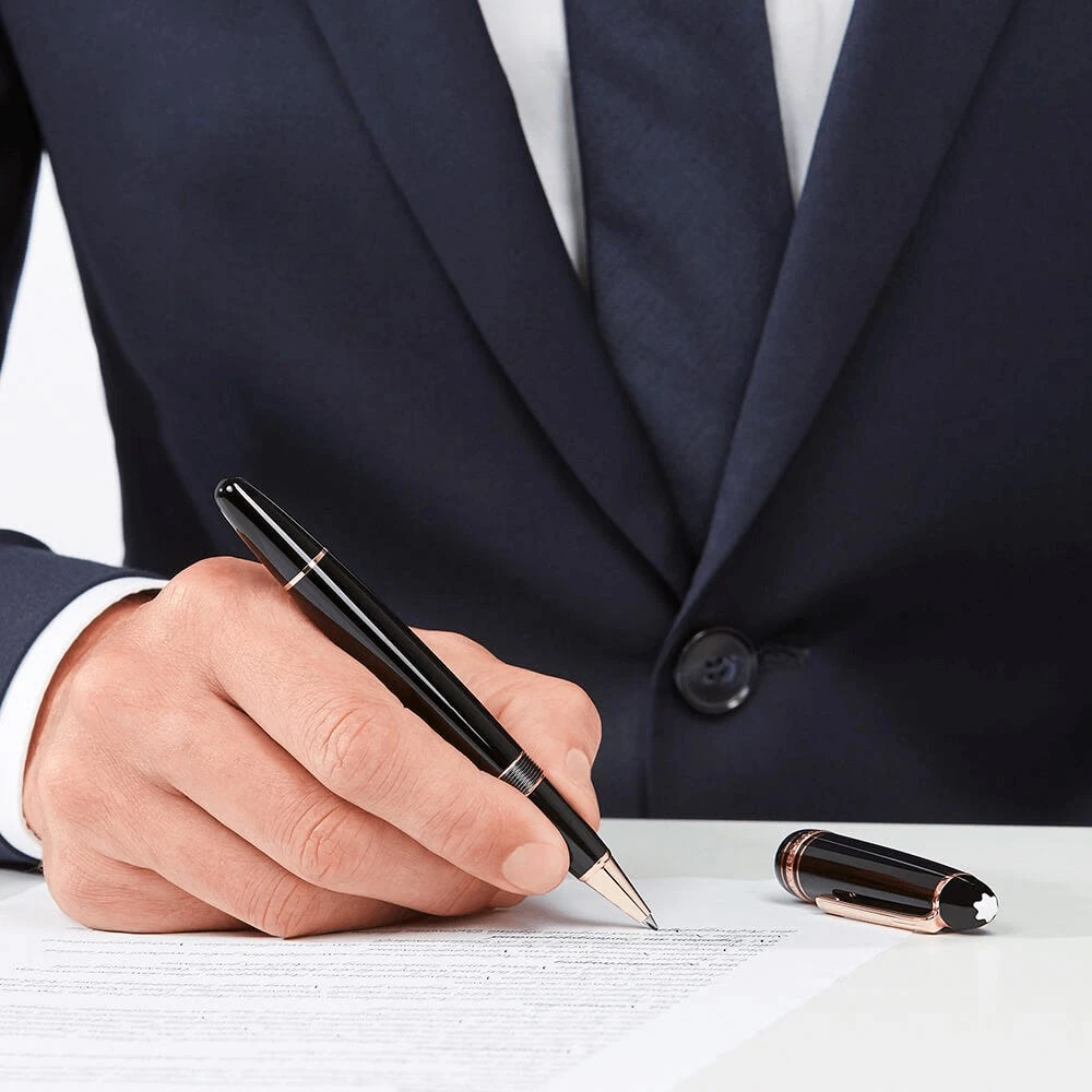 MONTBLANC Meisterstück Red Gold Coated LeGrand Rollerball 7 MONTBLANC Meisterstück Red Gold Coated LeGrand Rollerball - Image 5