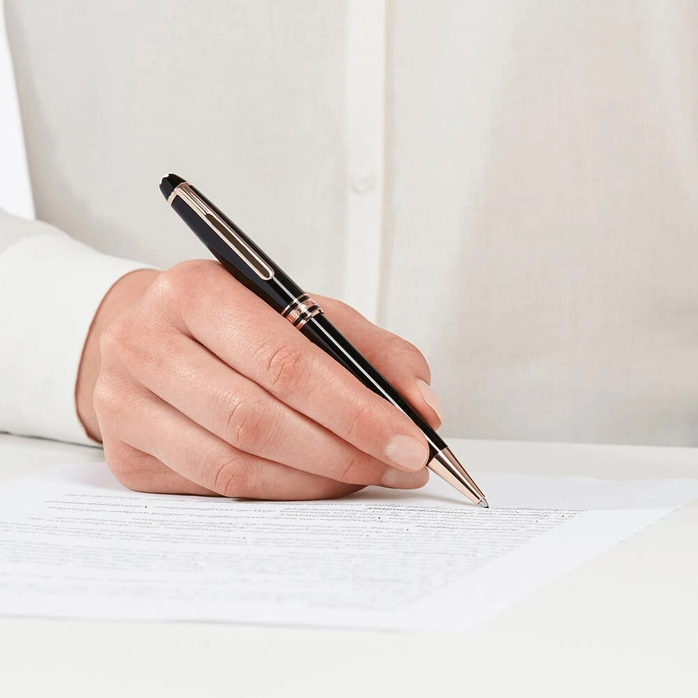 MONTBLANC Meisterstück Red Gold Coated Classique Ballpoint Pen 7 MONTBLANC Meisterstück Red Gold Coated Classique Ballpoint Pen - Image 5