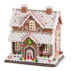 Lighted 12.25" Gingerbread House