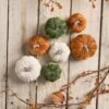 Elegant Velvet Fall Pumpkins, Set Of 7 1 Elegant Velvet Fall Pumpkins, Set Of 7 -Home Decor Shop 42 1730 elegant velvet fall pumpkins set of 7