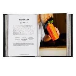 The Essential Cocktail Book, Leather Bound -Home Decor Shop 42 1733 bse cktl bnd blk 3