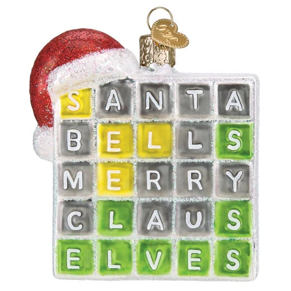 Merry Words Ornament 3 Merry Words Ornament