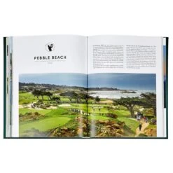 Golf: The Ultimate Book, Leather Bound -Home Decor Shop 42 3037 pebble