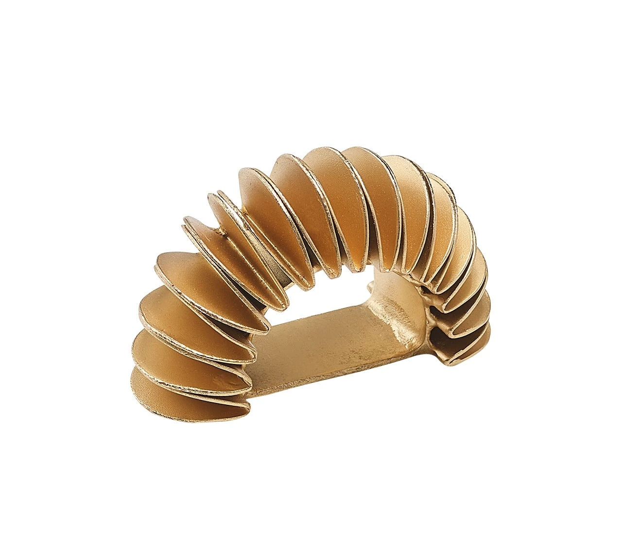Demilune Napkin Ring, Gold 3 Demilune Napkin Ring, Gold