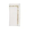 Impression Napkin, White & Gold 2 Impression Napkin, White & Gold -Home Decor Shop 42 3127 na2239230whgd white gold impression napkin folded