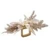 Gilded Spray Napkin Ring, Gold & Silver -Home Decor Shop 42 3128 nr2239207gdsl gold silver gilded spray napkin ring