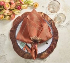 Classic Napkin, Rust -Home Decor Shop 42 3133 2023 fall kim seybert cedar 04