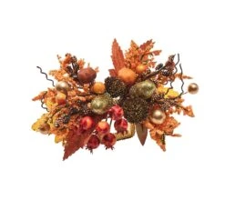 Fall Frolic Napkin Ring, Brown & Orange