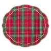 Traditional Plaid Placemat, Red, Green & Gold -Home Decor Shop 42 3147 pm2239231rdggd red green gold trad plaid placemat