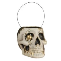 Jeweled Skull Bucket, Large