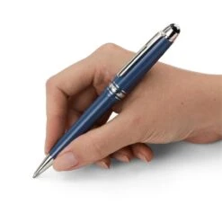 MONTBLANC Meisterstück Glacier Midsize Ballpoint Pen, Blue -Home Decor Shop 42 3524 2