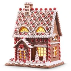 Lighted 12" Gingerbread House