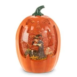 Brewing Witch Lighted Water Pumpkin