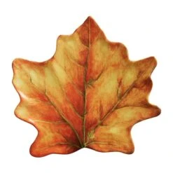 Forest Walk Leaf Party Plate, S/4 -Home Decor Shop 5204 2373 6