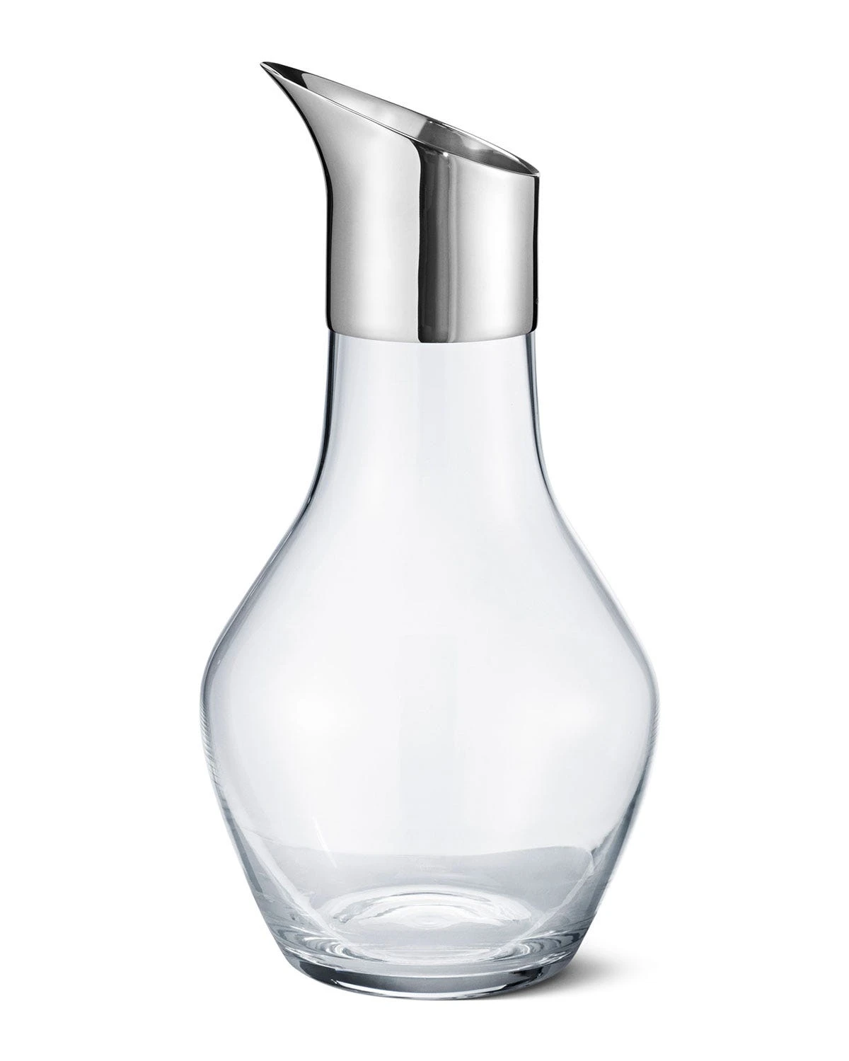 Georg Jensen Sky Water Pitcher, Glass & Stainless Steel 3 Georg Jensen Sky Water Pitcher, Glass & Stainless Steel