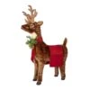 Reindeer Footrest With Red Vintage Trim 1 Reindeer Footrest With Red Vintage Trim -Home Decor Shop 60044