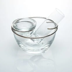 Individual Silverplate Caviar & Vodka Set