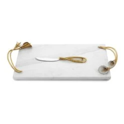 Calla Lily Cheese Board With Knife