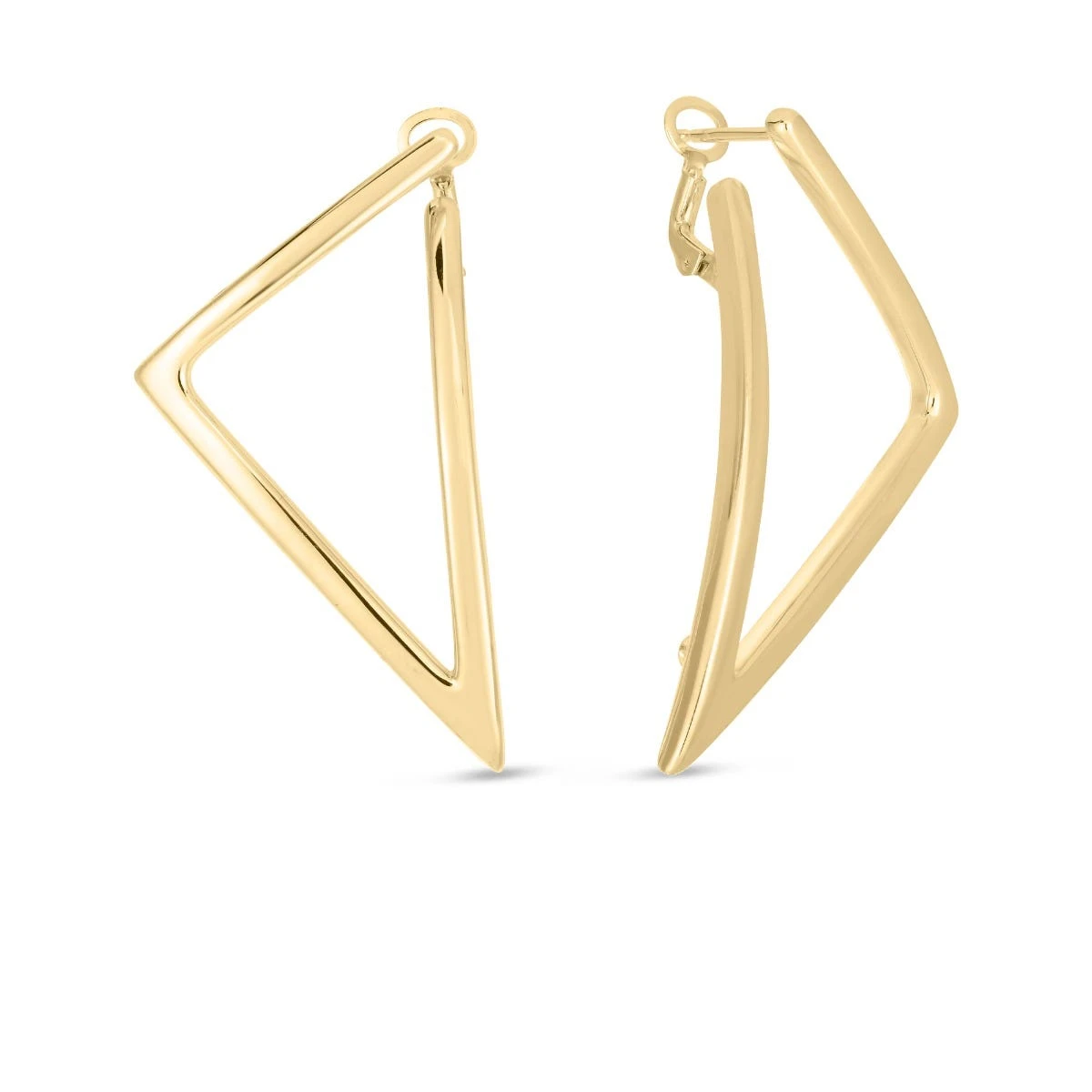 Designer Gold 18K Yellow Gold Classic Oro Earrings 3 Designer Gold 18K Yellow Gold Classic Oro Earrings