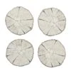 Birch Coaster, Ivory & Natural, Set Of 4
