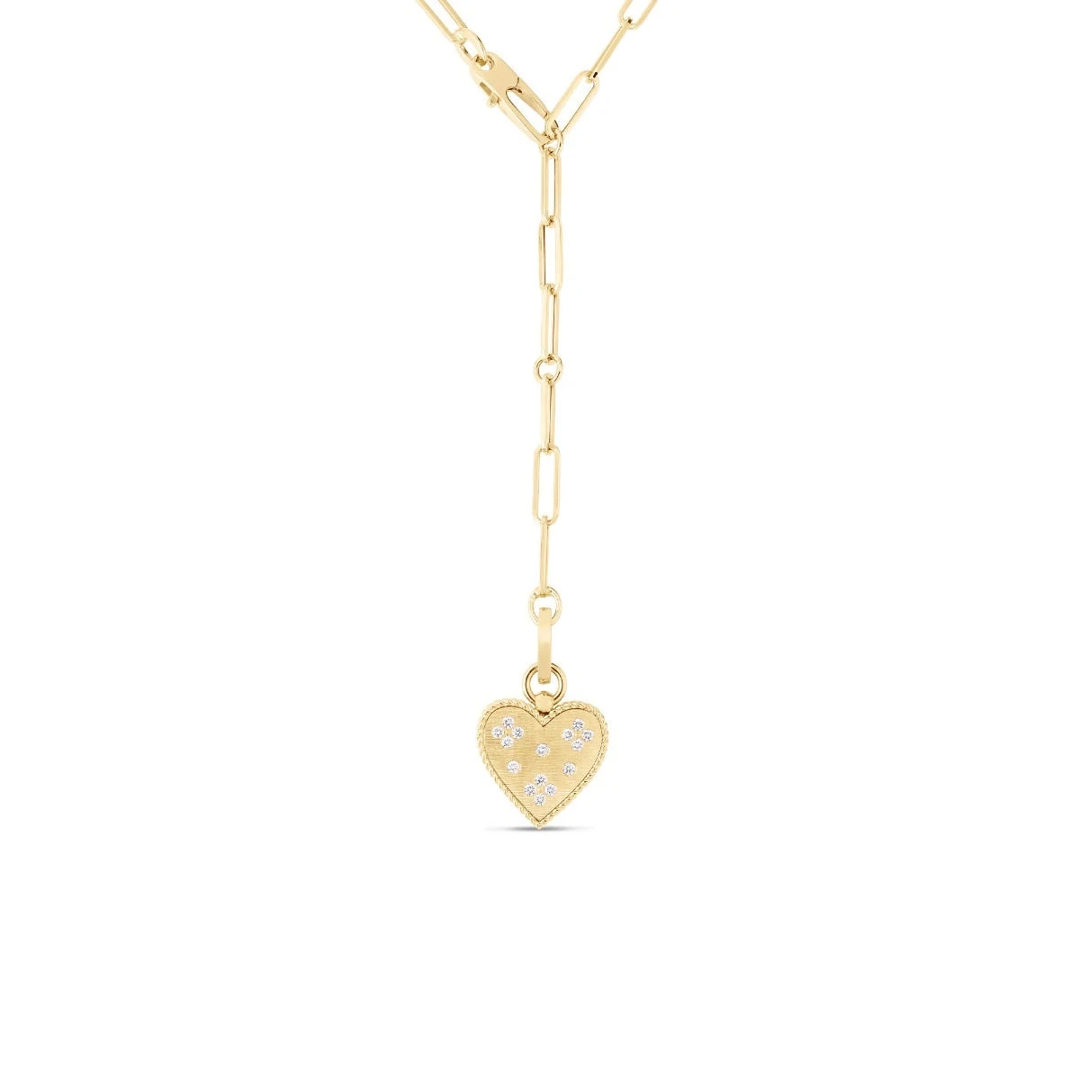 Medallion Diamond Heart Necklace 3 Medallion Diamond Heart Necklace
