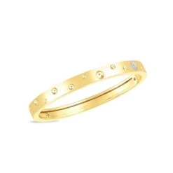 Pois Moi Luna 18K Yellow Gold Diamond Bangle