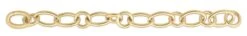 Designer Gold Oval Link Bracelet