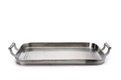 Pewter Gallery Tray With Handles
