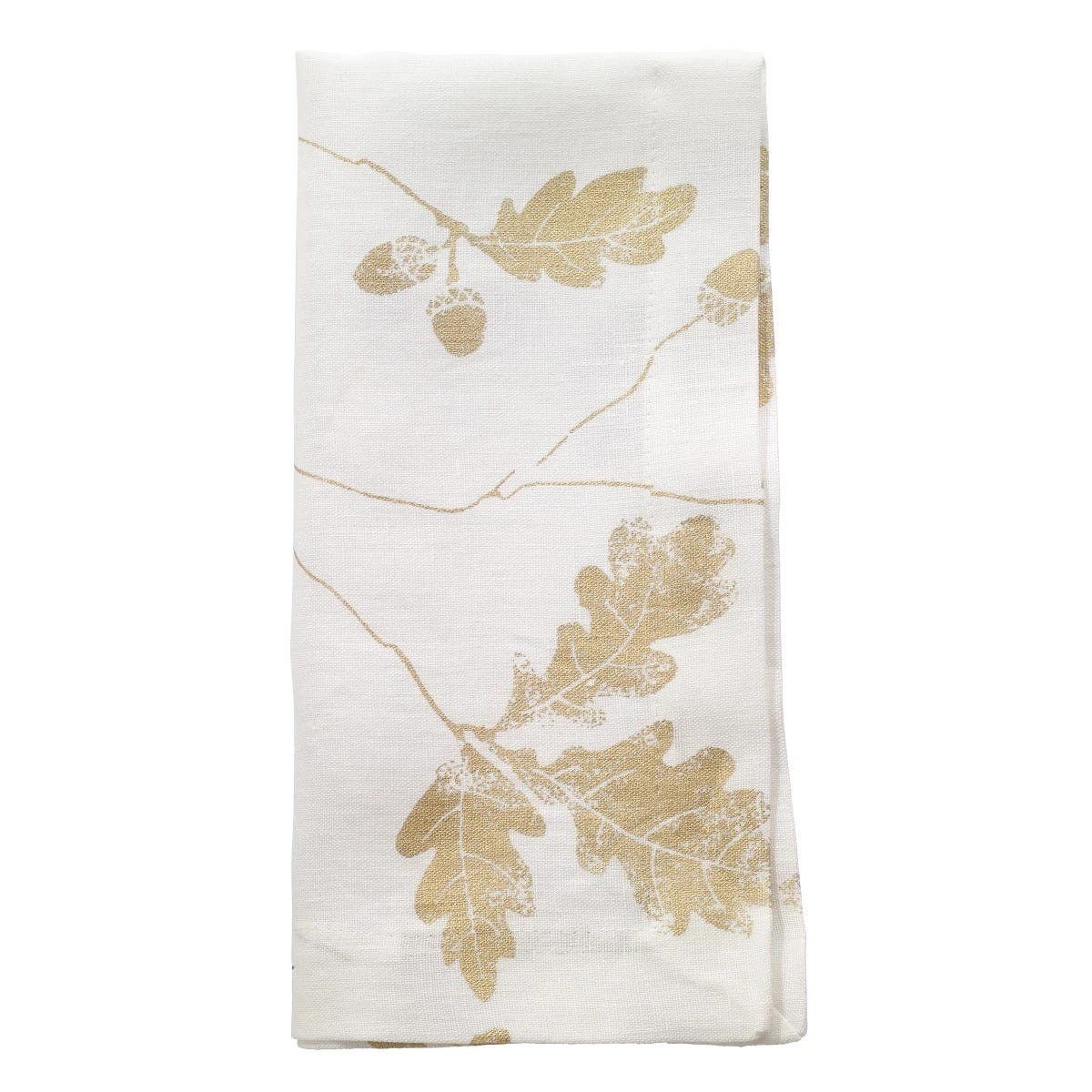 Acorn Napkin, Gold 3 Acorn Napkin, Gold